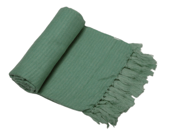 Manta Decorativa Oliva 2,00 m x 1.70 m