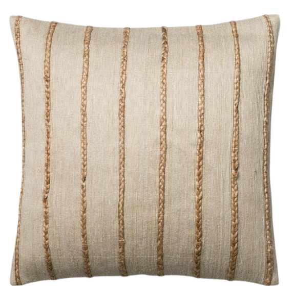 Cojín Sara Fibra y Natural  50 cm X 50 cm