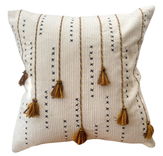 Keo Cushion Mustard and Natural 50 cm X 50 cm