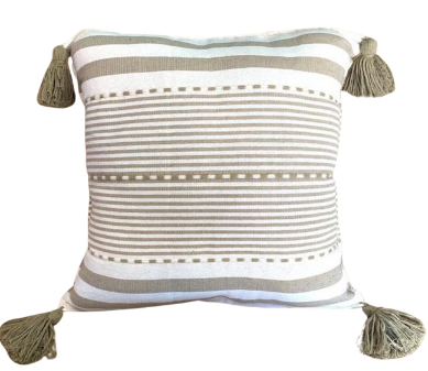 Noria Cushion Beige and Natural 50 cm X 50 cm