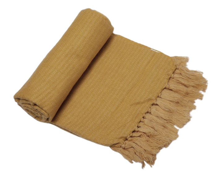 Decorative Mustard Blanket 2,00 m x 1.70 m