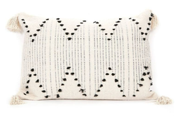 Marina Cushion Black and Natural 35 x 50 Cm