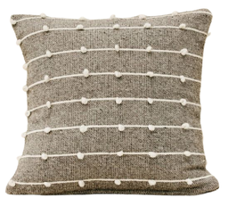 Paula Cushion Gray and Natural 50 cm X 50 cm
