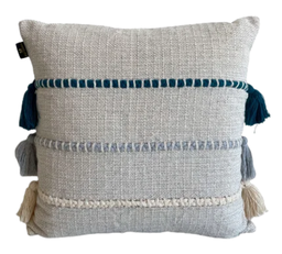 Olas Cushion Blue and Gray 50 cm X 50 cm